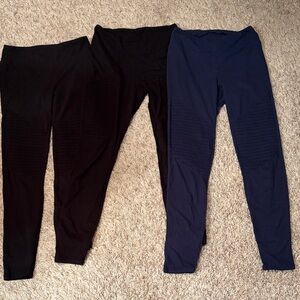 Stylish Black and Blue Women's Leggings